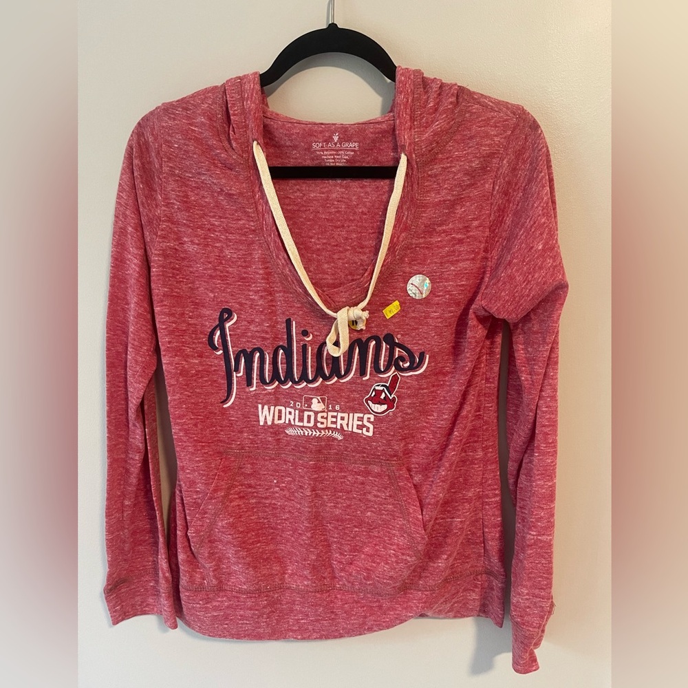 Indians World Series Hooded LongSleeve